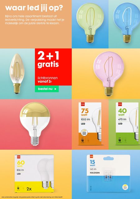 Hema huismerk   led lamp folder aanbieding bij  Hema - details