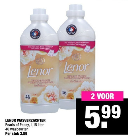 Lenor   wasverzachter folder aanbieding bij  Big Bazar - details