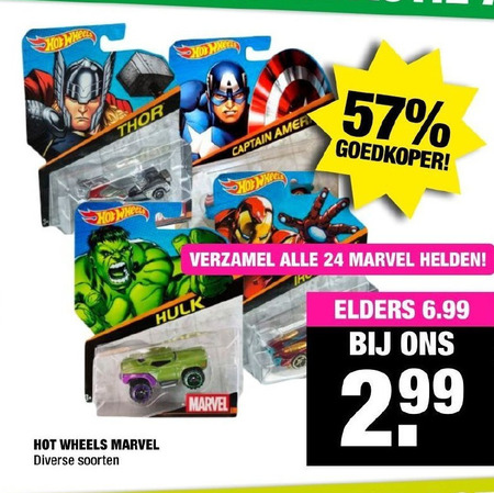 Hot Wheels   miniatuur auto folder aanbieding bij  Big Bazar - details