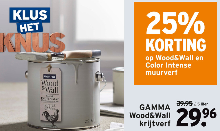 Gamma Huismerk   muurverf folder aanbieding bij  Gamma - details