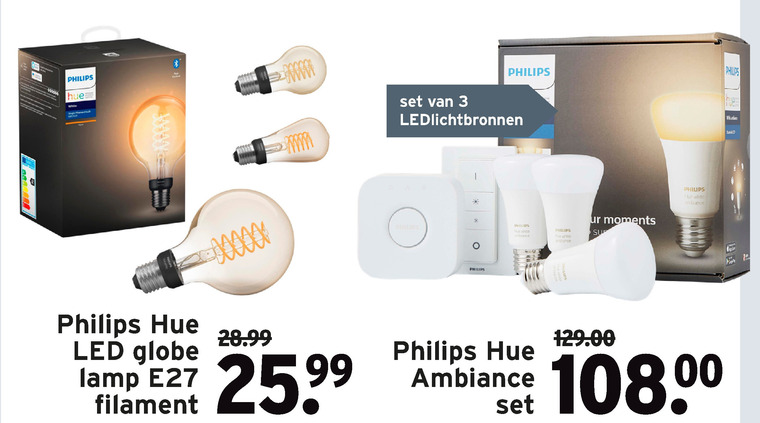 Philips   smart ledlamp folder aanbieding bij  Gamma - details