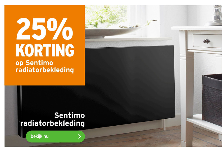 Sentimo   radiatorbekleding folder aanbieding bij  Gamma - details