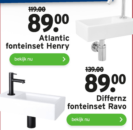 Differenz   fontein folder aanbieding bij  Gamma - details