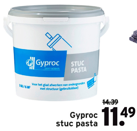 Gyproc   stucpasta folder aanbieding bij  Gamma - details