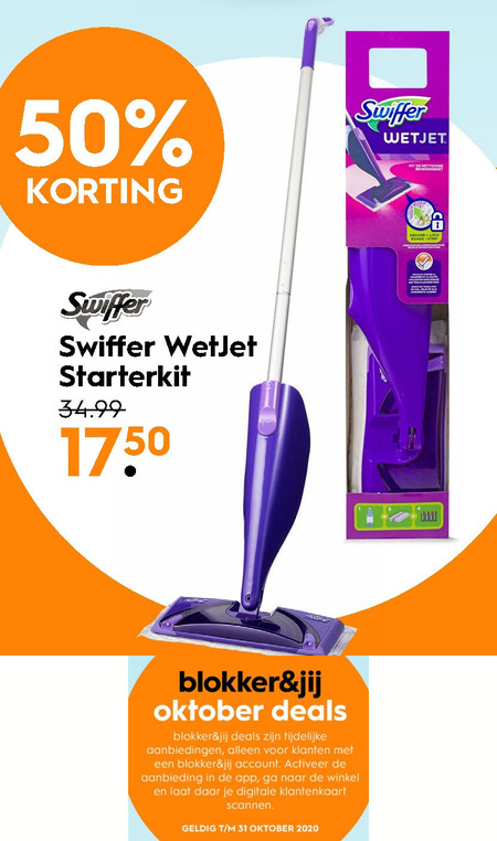 Swiffer   vloerwisser folder aanbieding bij  Blokker - details