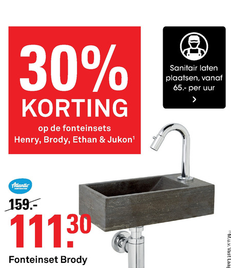 fontein aanbieding Karwei - details