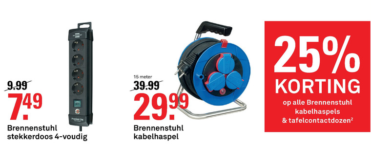 Brennenstuhl   tafelcontactdoos, kabelhaspel folder aanbieding bij  Karwei - details