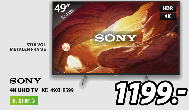 Sony   4k ultrahd televisies folder aanbieding bij  Expert - details