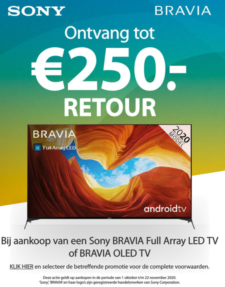 Sony   4k ultrahd televisies, oled televisie folder aanbieding bij  Expert - details