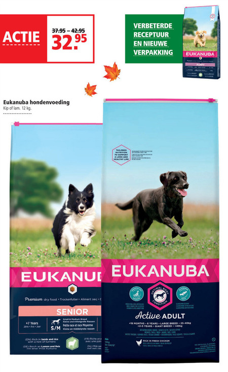 Eukanuba   hondenvoer folder aanbieding bij  Welkoop - details