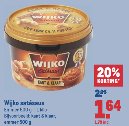 Wijko   satesaus folder aanbieding bij  Makro - details