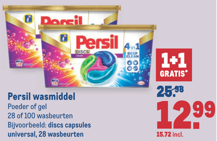 Persil   wasmiddel folder aanbieding bij  Makro - details