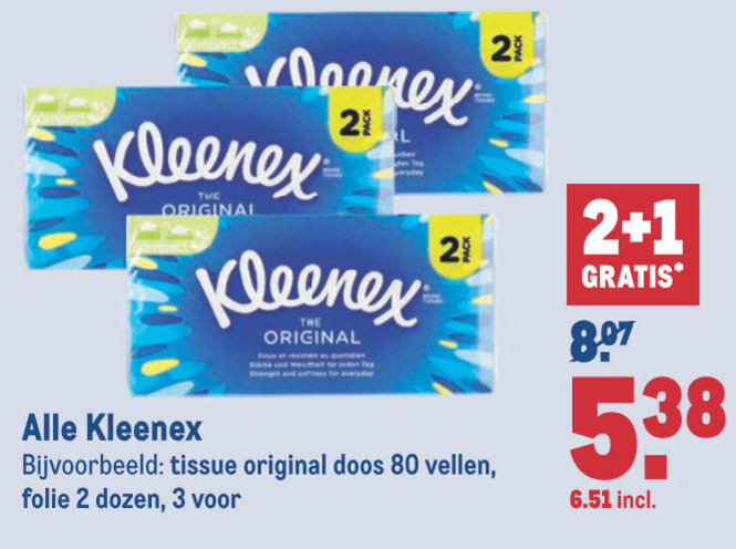 Kleenex   tissue folder aanbieding bij  Makro - details