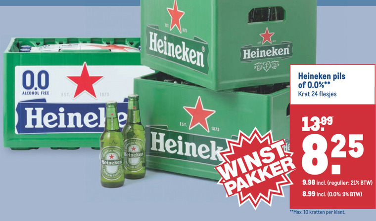 Heineken   krat bier folder aanbieding bij  Makro - details