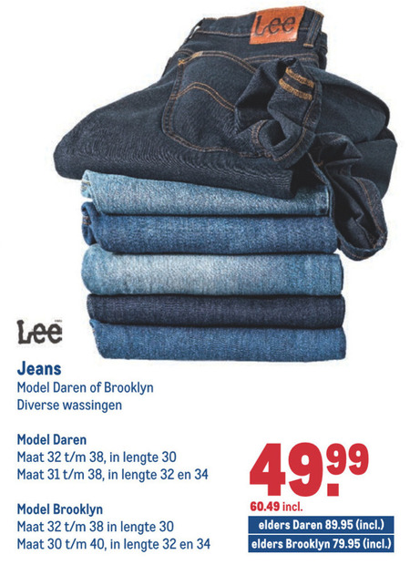 Lee   heren jeans folder aanbieding bij  Makro - details