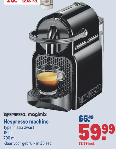 Blij gas Sjah Magimix nespresso apparaat folder aanbieding bij Makro - details