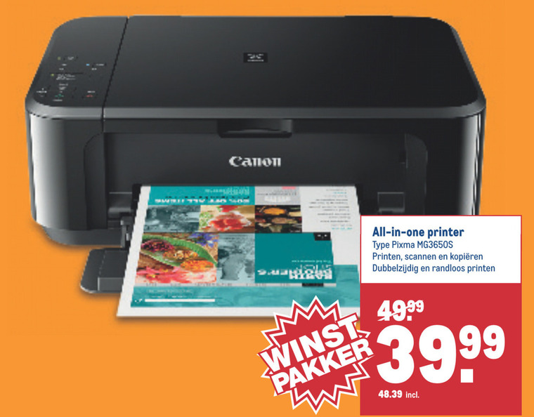 Canon all-in-one printer folder aanbieding bij -