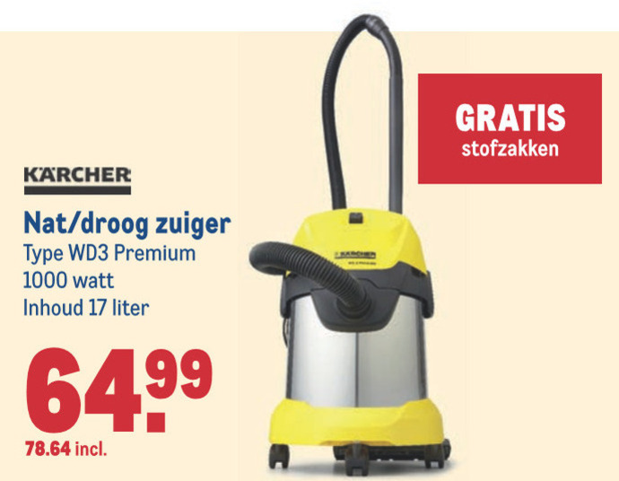 stortbui Nu al moeilijk tevreden te krijgen Karcher alleszuiger folder aanbieding bij Makro - details