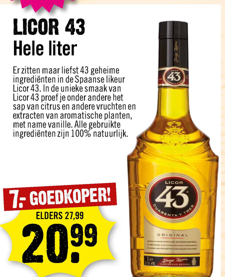 Licor 43   likeur folder aanbieding bij  Dirck III - details