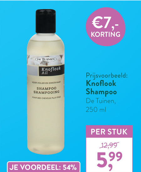 De Tuinen Huismerk   shampoo folder aanbieding bij  Holland & Barrett - details