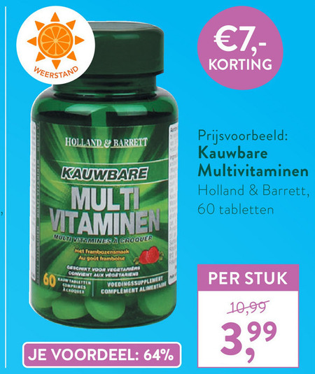 Holland and Barrett   multivitaminen folder aanbieding bij  Holland & Barrett - details