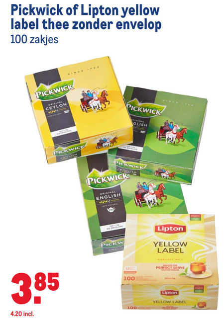 Lipton   thee folder aanbieding bij  Makro - details