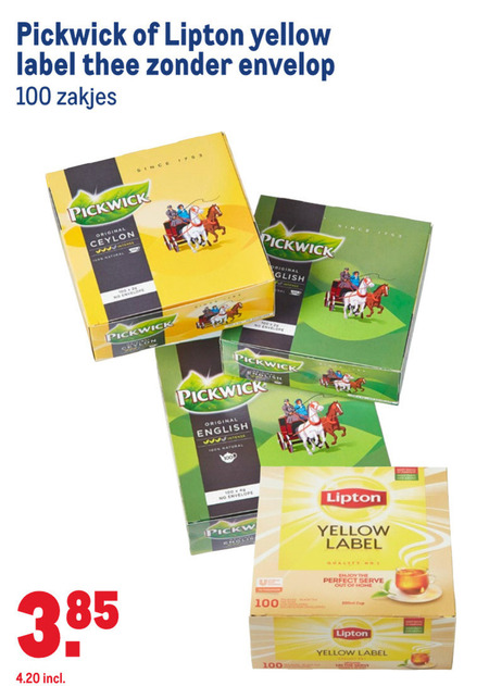 Pickwick   thee folder aanbieding bij  Makro - details