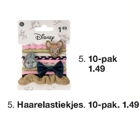 Disney   haarelastiek folder aanbieding bij  Zeeman - details