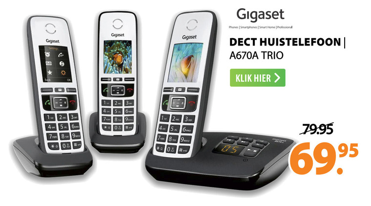 Gigaset   telefoon folder aanbieding bij  Expert - details