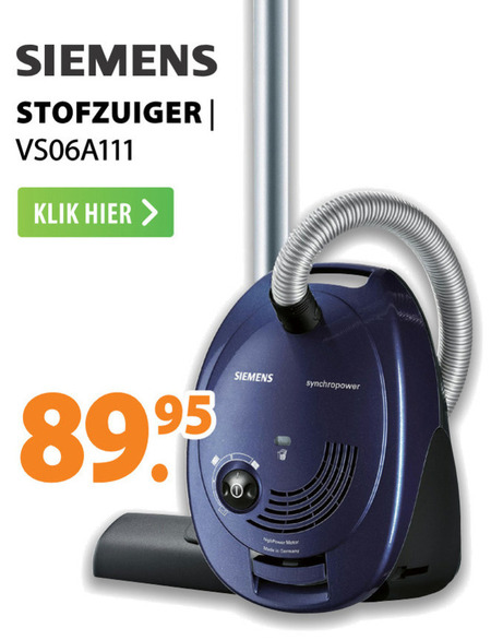 Siemens   stofzuiger folder aanbieding bij  Expert - details