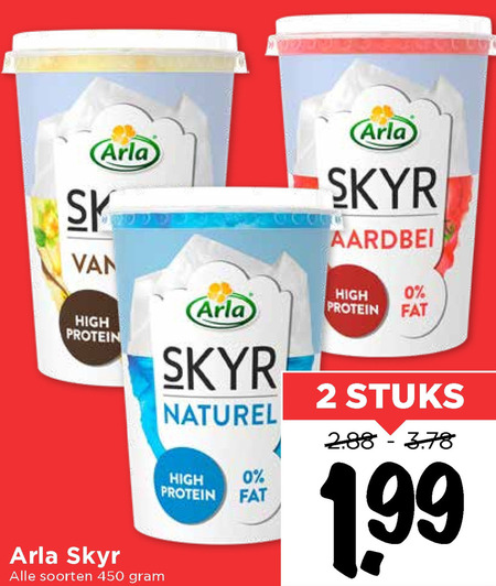 Arla   yoghurt, vruchtenyoghurt folder aanbieding bij  Vomar - details