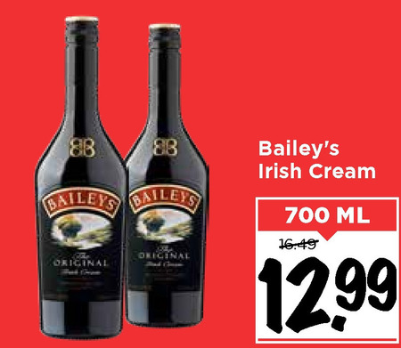 Baileys   likeur folder aanbieding bij  Vomar - details