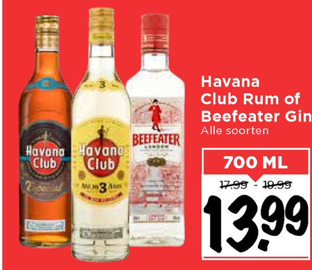 Beefeater   rum, gin folder aanbieding bij  Vomar - details