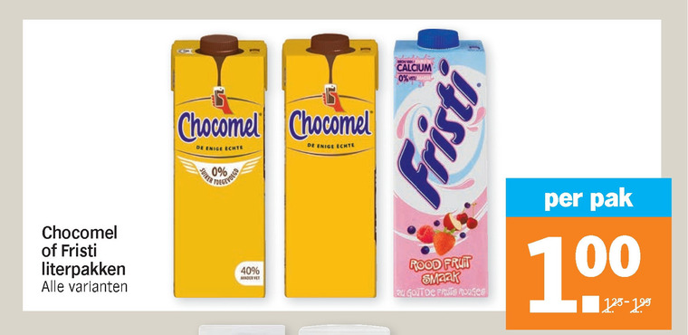 Chocomel   chocolademelk, drinkyoghurt folder aanbieding bij  Albert Heijn - details