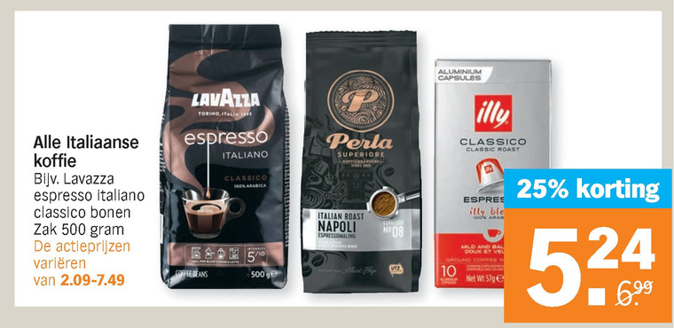 Segafredo   koffie, koffiebonen folder aanbieding bij  Albert Heijn - details