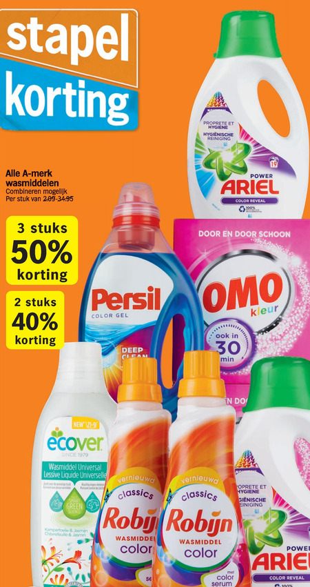 Alle merken   wasmiddel folder aanbieding bij  Albert Heijn - details