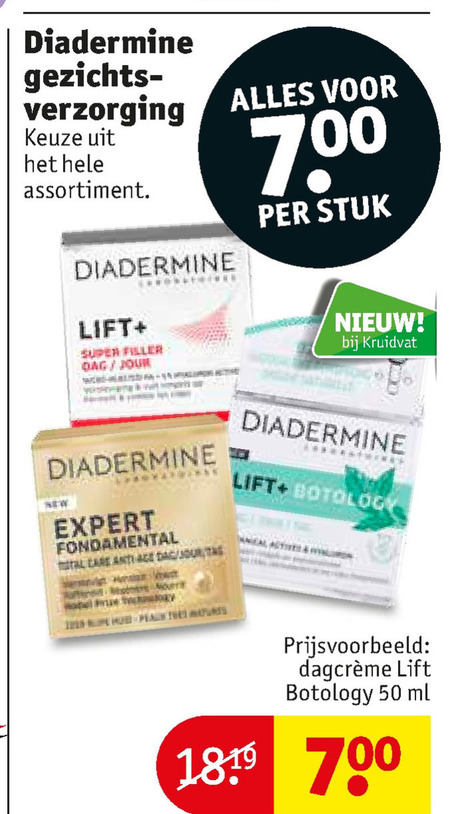 Diadermine   gezichtsverzorging, dagcreme folder aanbieding bij  Kruidvat - details