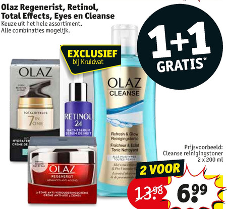 Olaz   dagcreme, gezichtsverzorging folder aanbieding bij  Kruidvat - details