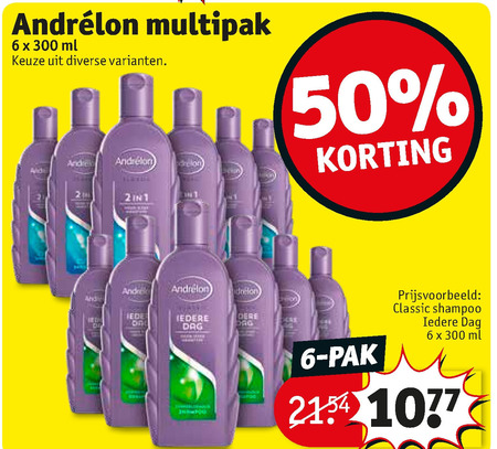 Andrelon shampoo folder aanbieding bij Kruidvat details