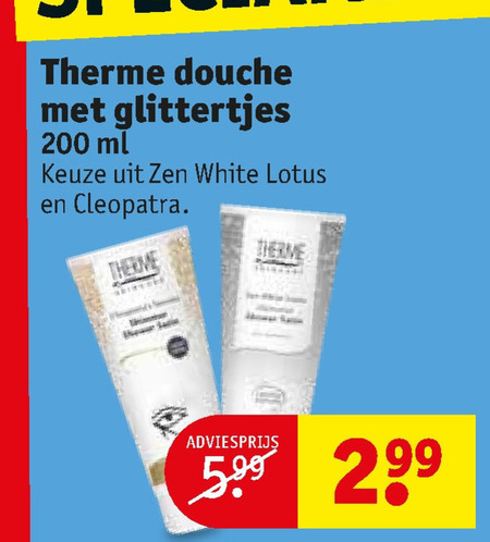 Therme   douchegel folder aanbieding bij  Kruidvat - details