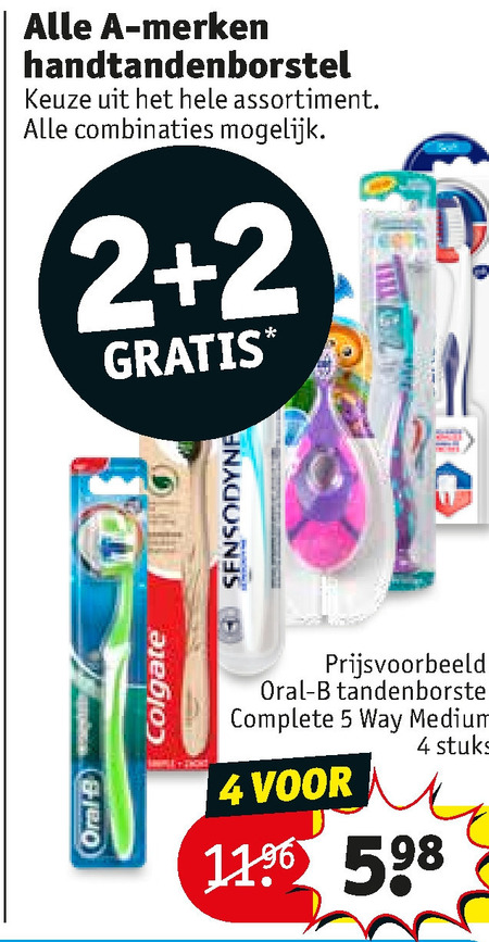 Alle merken   tandenborstel folder aanbieding bij  Kruidvat - details