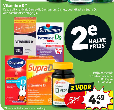 SupraD   vitamine folder aanbieding bij  Kruidvat - details