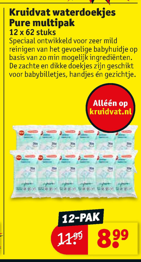 Kruidvat Huismerk   billendoekjes folder aanbieding bij  Kruidvat - details