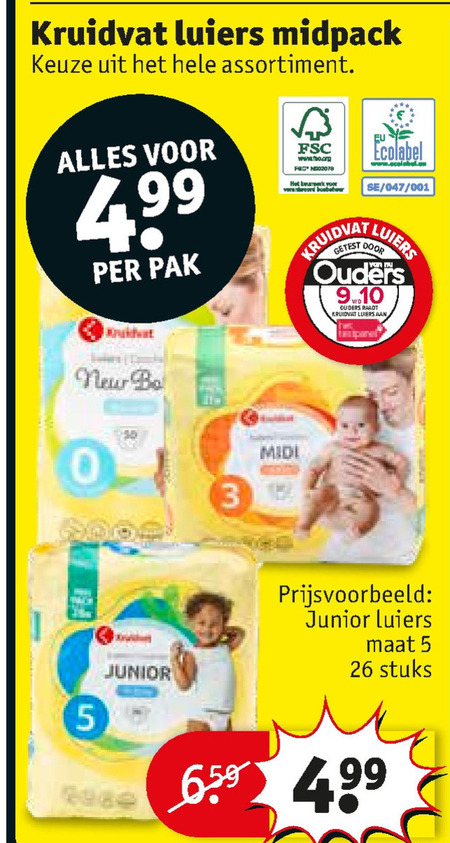 Kruidvat Huismerk   luiers folder aanbieding bij  Kruidvat - details