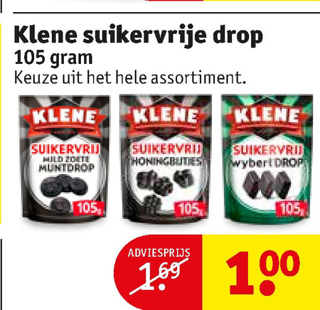 Klene   drop folder aanbieding bij  Kruidvat - details