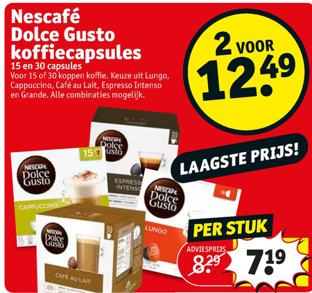 Nescafe   dolce gusto capsules folder aanbieding bij  Kruidvat - details