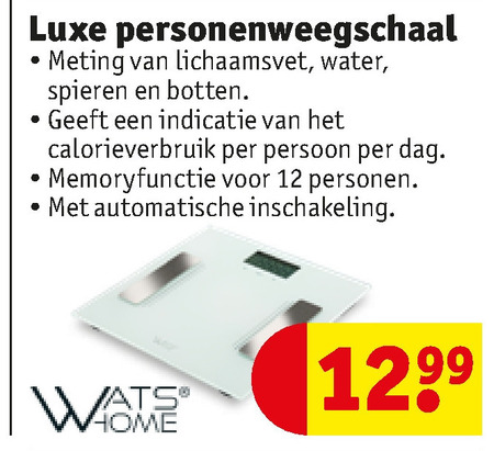 Watshome   weegschaal folder aanbieding bij  Kruidvat - details