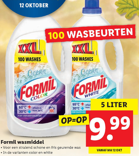 Formil   wasmiddel folder aanbieding bij  Lidl - details