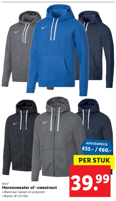 heren sweater folder aanbieding bij Lidl - details