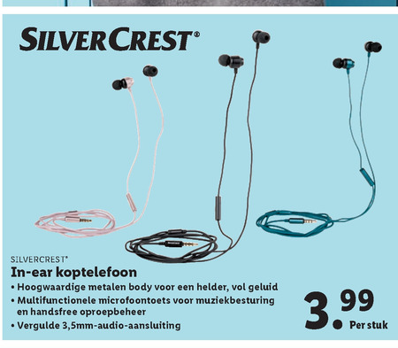 SilverCrest   oortelefoon folder aanbieding bij  Lidl - details